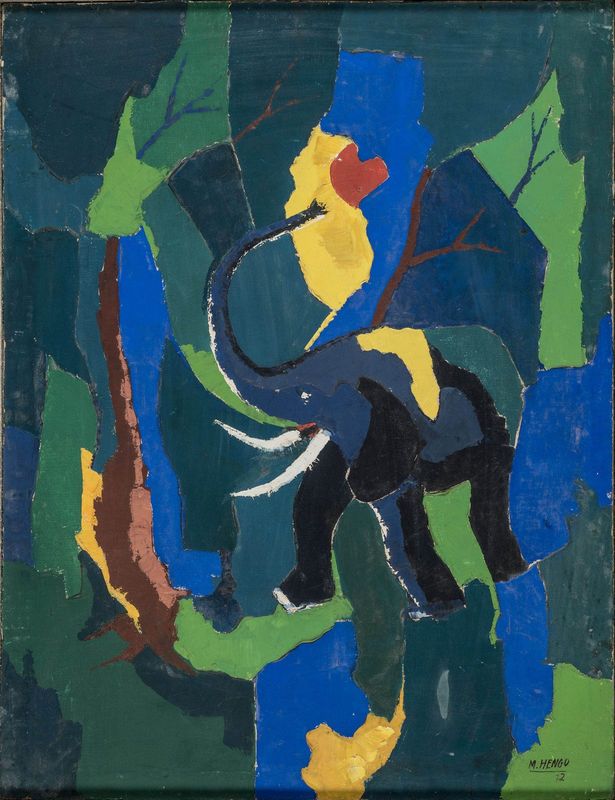 The elephant in the forest
