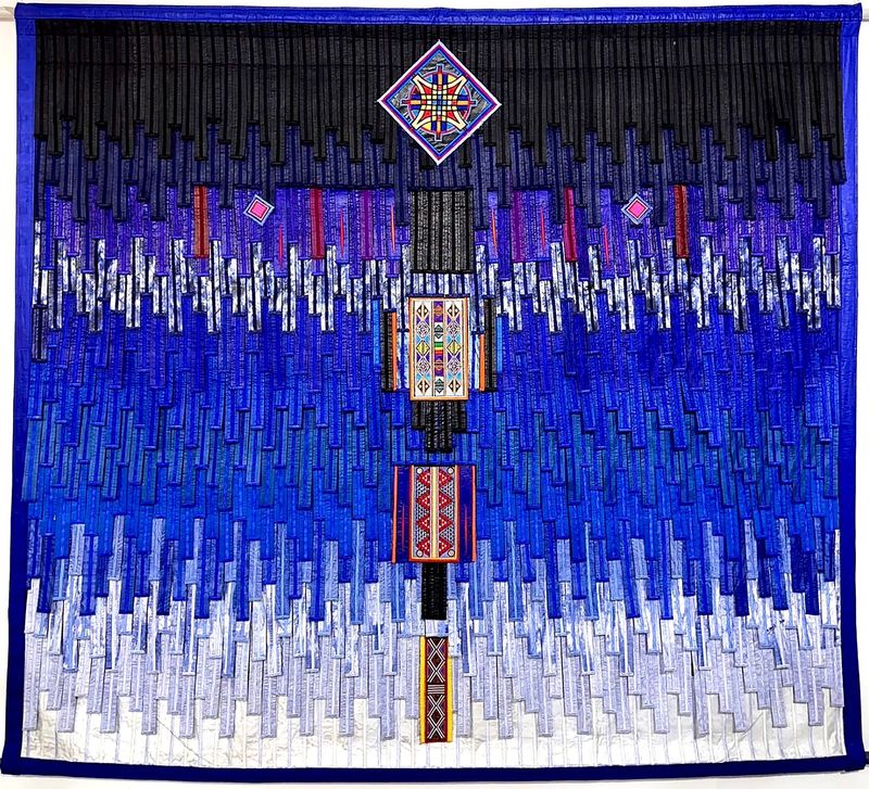 Blue Composition. Motifs of Timbuktu